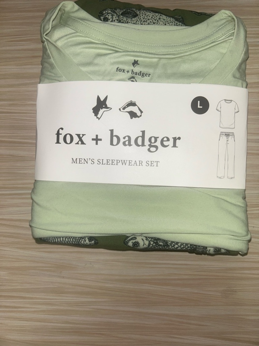 Fox + Badger Men's Short Sleeve Top and Pajama Pants Sleep Set, 2-Piece - Picture 5 of 6